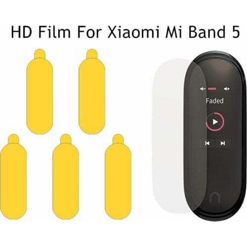 1/2/3/5pcs Protective HD Film For Xiaomi Mi Band 4 5 Wristband ExplosionProof Soft Film Screen Protector Hydrogel Films
