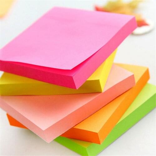 100 sheets Self Adhesive Memo Pad Sticky Notes Bookmark Point It Sticker Paper student School office Supplies Notebooks