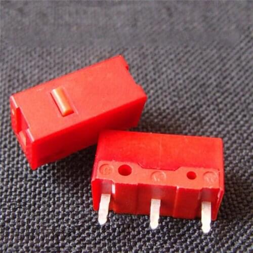 2pcs Replacement Red Dot Mouse Micro Switch Durable 60 Million Clicks Gaming Button for Kailh GM Gaming Mouse Repair Kit