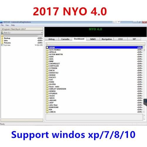 2017 NYO 4 Database Airbag Car Radio Dashboard IMMO Navigation send Download Link or CD