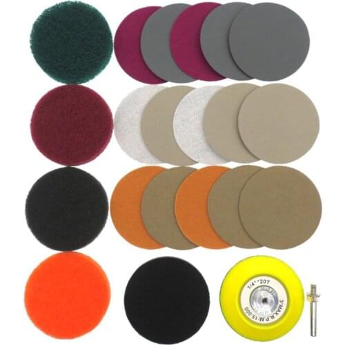 21Pcs 3 Inch Car Headlight Repair Pad Headlight Polishing Discs Car Headlight Care Sanding Grinder With Soft Foam Expert