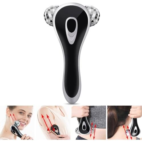 3D Roller Massager 360 Rotate Face Lift Full Body Slimming Massager Skin Tightening Wrinkle Remover Facial Massage Beauty Tool