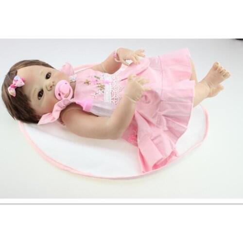 50 CM Silicone Reborn Baby Doll Educational Toys for Childrens Birthday Gift,Vivid Boncas Reborn Doll Kids Toys Brinquedos
