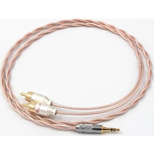 HIFI 3.5mm Jack Aux to 2 RCA Cable Audio Cable TV Box Speaker Wire Subwoofer Soundbar Amplifiers DVD