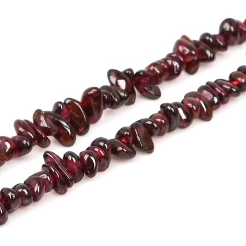 New Arrival Natural Stone Beads Dark Red Garnet /Multicolored Tourmaline Irregular Grain For DIY Bracelets&Necklaces Jewelry