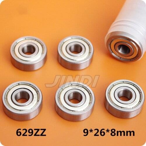 [C629ZZ-P0]Free Shipping 10pcs ABEC-3 chrome steel Gcr15 tensioner deep groove ball bearing 629zz 629-2z 629z 9*26*8mm bearing