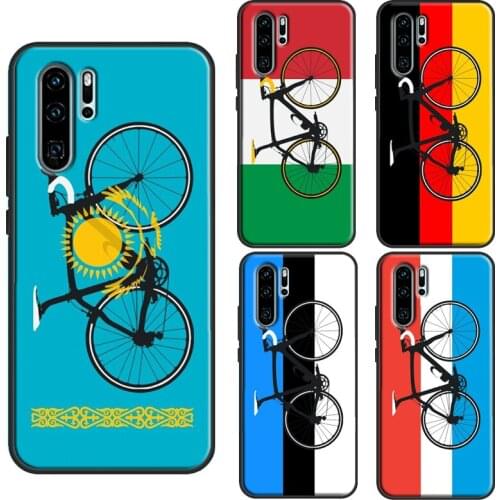 Bike Flag Kazakhstan Germany Greece Case For Huawei P Smart Z 2019 P10 P20 Lite P30 P40 Pro Mate 20 10 Lite 30 Pro Coque