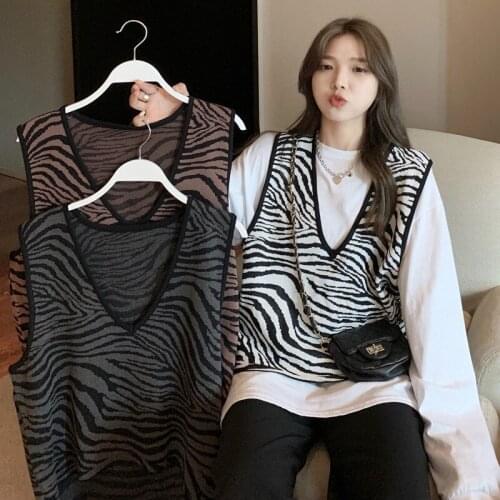 Cheap wholesale 2021 spring autumn winter new fashion casual warm nice sweater vest women woman female OL knit vest BAy722