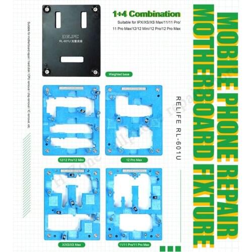 RL-601U 1+N combination Mobile phone repair mainboard fixture for IPX/XS/XS Max/11/11 Pro/11 Pro Max/12/12 Mini/12 Pro/ Pro max
