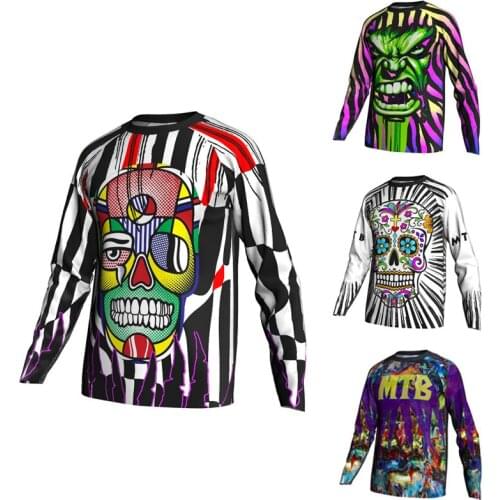 Summer Thin Moto Bicycle Jersey Long Sleeve Cycling Bike Mtb New Style Shirt Downhill T-shirt Motocross Mx Mountain Clothing