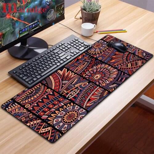 Art Painting Retro Style Big Mouse Pad Game Non-slip Table Mat Desk Mat Carpet Computer Accessories Mat Rubber High Quality CSGO
