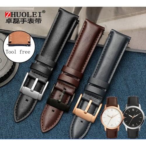 Fashion leather watch with male fit for FS4735 FS4812 ME3052 3054 22mm watchband free shopping