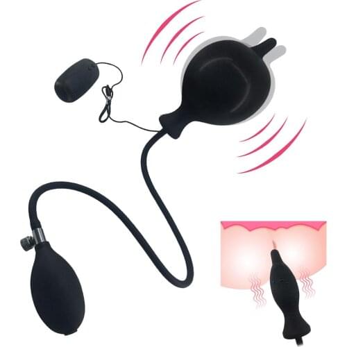 Inflatable Dildo Vibrator Butt Vagina Dilator Anus Open Sex Toys for Women Men G Spot Prostate Massager Anal Vibrator Plug