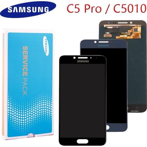 Original 5.2'' AMOLED Display For SAMSUNG Galaxy C5 pro Lcd C5010 LCD Display With Touch Screen Digitizer Assembly