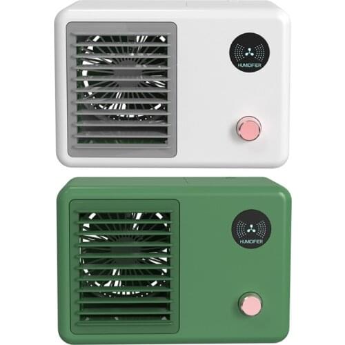 Mini Movable Desktop Humidification Spray Fan Portable Smart Personal Cooling Tool for Summer Home Office Air Coolers