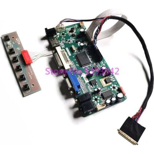 Fit LTN156AT30-B02/H01/L01/T01/W01 VGA DVI WLED 15.6" 1366*768 LVDS 40-Pin LCD panel M.NT68676 screen controller board kit