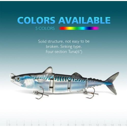 Fishing Luya Fishing Lure Four-section Fishing Simulation Fake Bait Freshwater Sea Fishing Bait Hard Lure Lure Carp Fishing