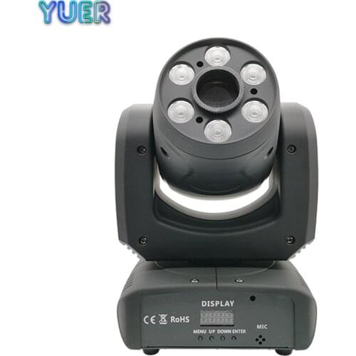 70W Mini LED DMX512 DJ Disco Club Party Stage Lighting 7 Gobos RGBW 4IN1 Moving Head Light Beam Spot Wash 3IN1 Bar Effect Light