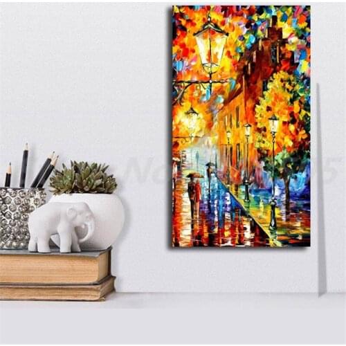 Lights In The Night Wallpaper Wall Art Canvas Posters Prints Oil Painting Wall Pictures For Modern Living Room Home Decoration