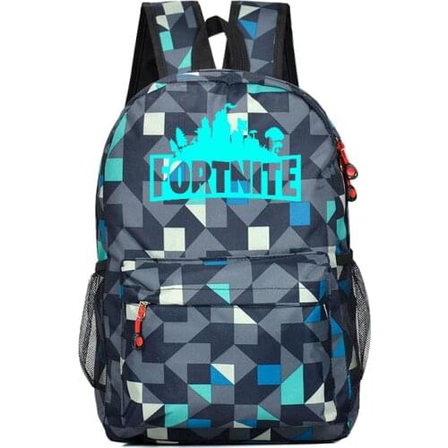 Fortnites Luminous Backpack Men Battle Royale Fortnight Big Capacity School Bag Student Bookbag Teenagers Kids Gifts