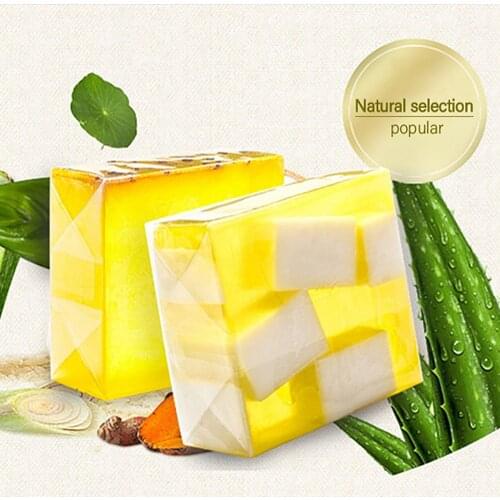 Thailand Handmade Essential Oils Soap Moisturizing Skin Care Face Wash Coconut Oil Soap Organic Nature Herbal Extract Rose Aloe