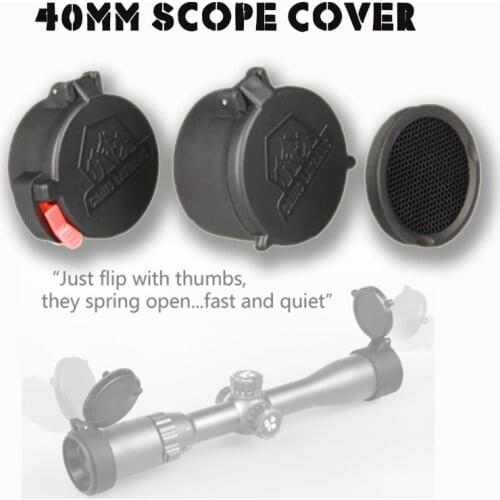 Tactical Black Color Eyepiece Objective Lense Extinction Net Scope Cover Fit For Universal 40MM Rifle Scope HS33-0087