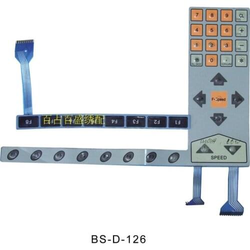 Embroidered With Supply Computer Embroidery Machine Parts /SWF Keyboard film, Mask Button