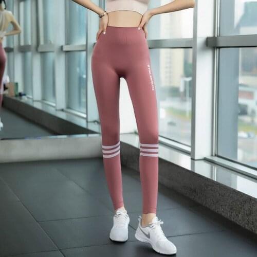 Leggings Women Fitness Yoga Pants Womens High Waist Elastic Red Running Sports Pantalones De Mujer Leggins