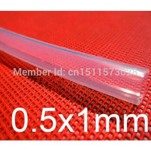 0.5mm ID 1mm OD 0.5x1 Transparent Food Grade Medical Use FDA Silicone Rubber Flexible Tube / Hose / Pipe