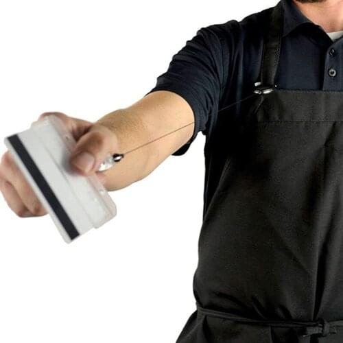 1pc Horizontal Half Card Badge Holder For Swipe ID Cards Frosted Rigid