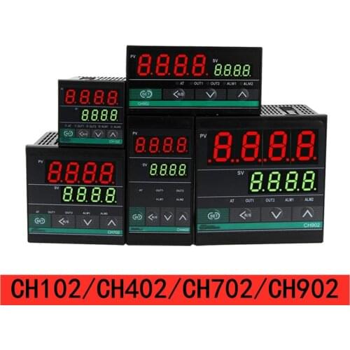 1pcs Dual Output SSR Relay CH102 CH402 CH702 CH902 Two Relay Output PID Digital LCD Intelligent Temperature Controller 48-240V