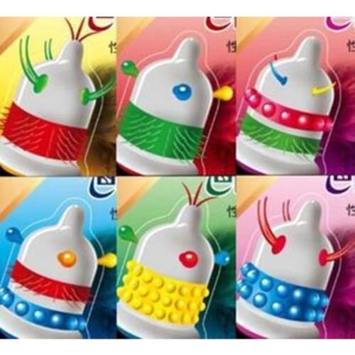 100Pcs G spot Condom Delay Ejaculation Natural latex thorn Particle G-point Condoms Sex Toys Sex Product Adult toys