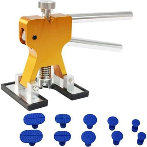 11Pcs Car Body Paintless Dent Repair Tools Dent Repair Kit Car Dent Puller with Glue Puller Tabs Removal Kits for Vehicle Car