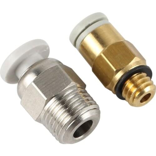2Pcs/Set Extruder Pneumatic Connectors for Creality V6 CR-10 Hotend Extruder 1 Set/2Pcs E3D V6 Direct Connection