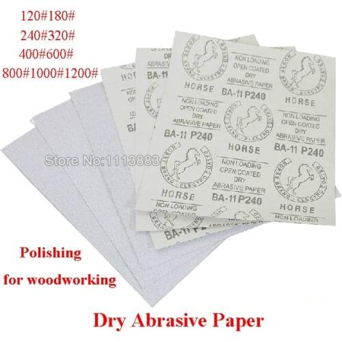 5 Sheets 9" X 11" P120-1200 Dry Abrasive Sanding Paper Grinding Tools Polishing Furniture Carpenter Woodworking Tools