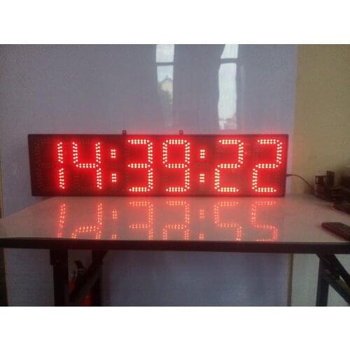 8inch red hours,minutes and seconds LED clock (HST6-8R)