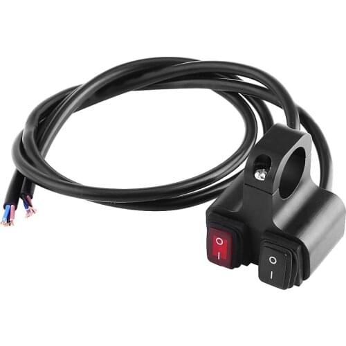 Aluminum Motorcycle Handlebar HeadLight Spotlight On Off Dual Switch Suitable For Most 12V Battery Installation Motorcycles