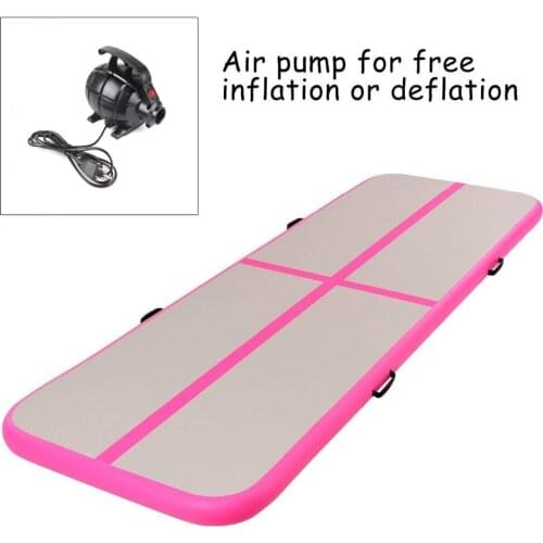 Free Shipping 6*1*0.2m Inflatable Gymnastics Airtrack Tumbling Mat Air Track Floor Mats with Electric Air Pump