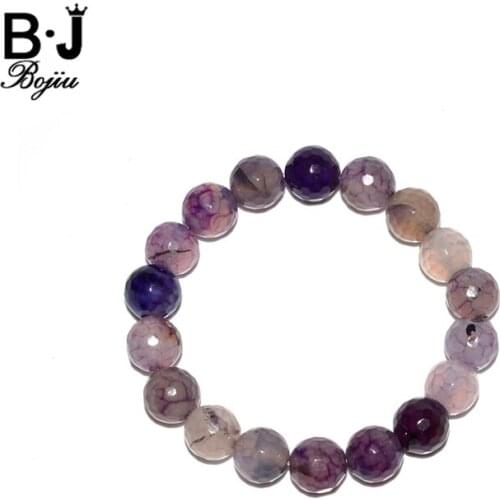 BOJIU Bracelets Chakra Crystal Beads Bracelet For Women Charm Elastic Natural Stone Women Bracelet Fashion Jewelry BC100