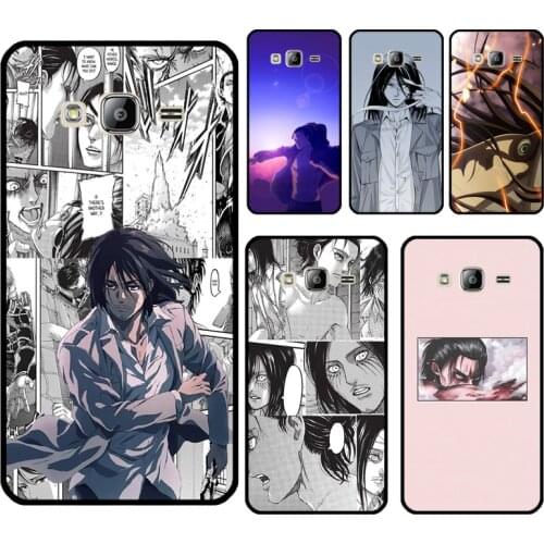 Eren Jaeger Attack on Titan Case For Samsung Galaxy J4 J6 Plus A6 A7 A8 A9 J8 2018 A3 A5 J3 J7 2017 J1 J5 2016 Cover