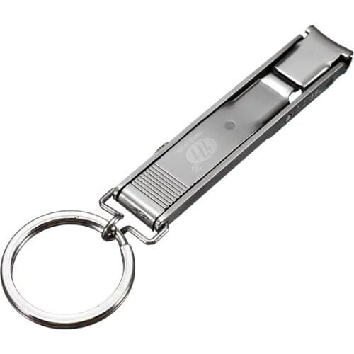 EDC Ultra Thin Foldable Nail Clipper S.Steel Keychain Cuticle Cutter