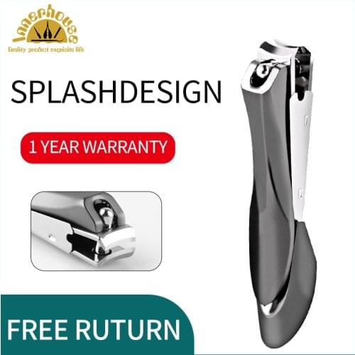 Innerhouse Mantis Anti-Splash Nail Clippers Stainless Steel Fingernails Trimmer Ingrown Oblique Toenail Cutter Pedicure Tool Set