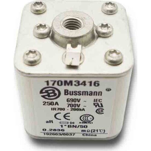 Bussmann Fuse 170M3416 690V 250A Semiconductor fuse for short circuit protection