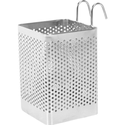 Kitchen Utensils Chopsticks Perforated Holder Box With Hook Chopsticks Holder Dry Basket Basket Household Tableware Rack