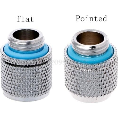 Brass G1/4" Pointed Connector For Computer Water Cooling System 9.5*12.7mm Tube D23 Dropshipping