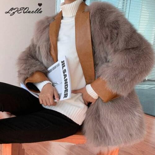 LZEQuella Artificial Fur Coats