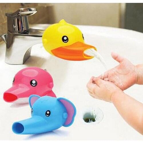 Lovely Cartoon Faucet Extender for Kids Hand Washing In Bathroom Sink Accessories Kitchen Convenient for Baby Washing Helper