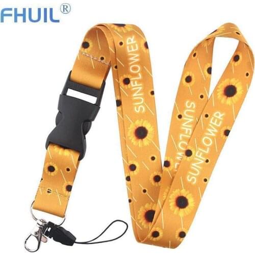 Cute Mobile Necklace Strap Stitch lanyard for iPhone kette Key cord neck Flower Phone lanyards laniere telephone charms kawaii