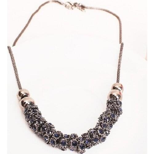 Fashion short design female necklace hot-selling recommended Dark blue necklace shipping Many style