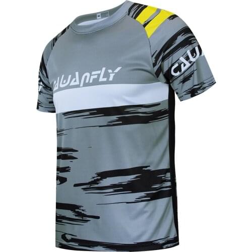 Summer MTB Short Sleeve T-Shirts Custom Mens Cycling jersey Wholesale Summer Breathable Mountain Bike jersey